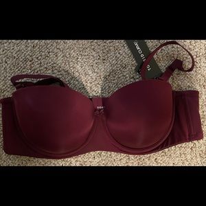 Burgundy Torrid Strapless Push-up Bra